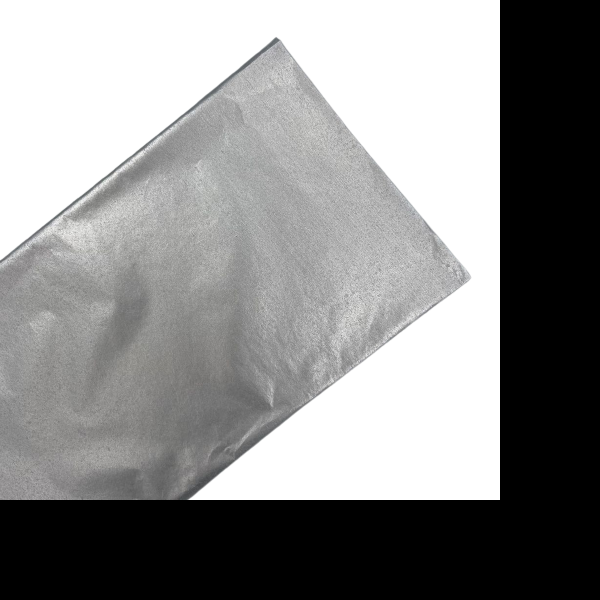 PAPEL CHINA PASCUA 70X50CM. PAQUETE C100 COL .PLATA MET.